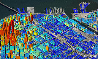 3D-модель района Сома в Сан-Франциско, США